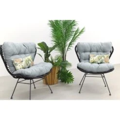 Garden Impressions Libelle Retro Loungestoel - Set Van 2 - Zwart -Tuin & Buiten 1000053011 0101