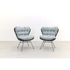 Garden Impressions Libelle Retro Loungestoel - Set Van 2 - Zwart -Tuin & Buiten 1000053011 0102