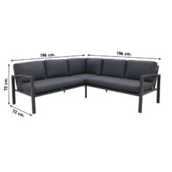 Garden Impressions Wellington Lounge Dining Set - Carbon Black -Tuin & Buiten 1000053031 0102
