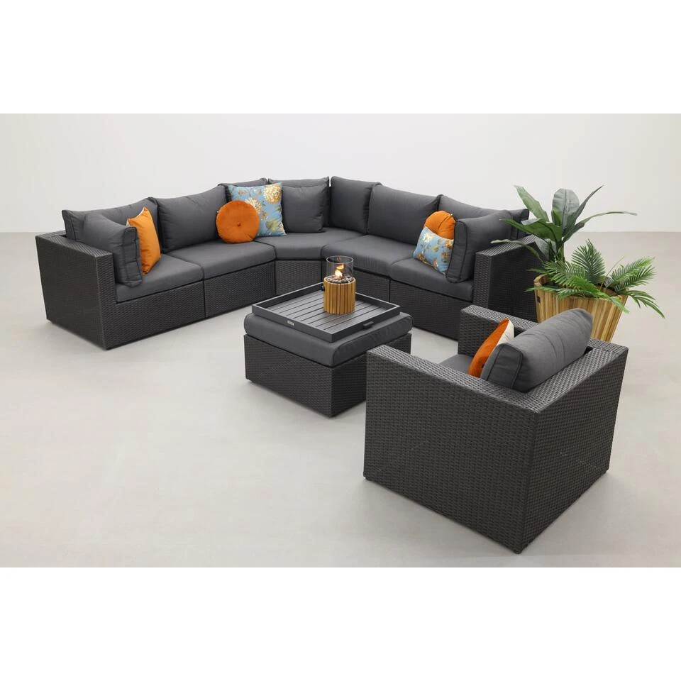 Suns XL Loungeset Parma - Inclusief Loungestoel - Antraciet 5 Suns XL Loungeset Parma - Inclusief Loungestoel - Antraciet - Afbeelding 3
