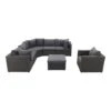 Suns XL Loungeset Parma - Inclusief Loungestoel - Antraciet -Tuin & Buiten 1000053096