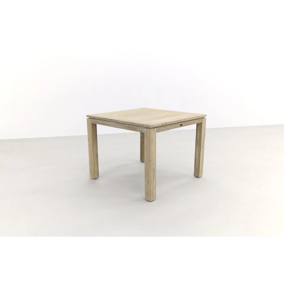 Allure Rome Teak Tuintafel 100 X 100 Cm. - Grey 5 Allure Rome Teak Tuintafel 100 X 100 Cm. - Grey - Afbeelding 3