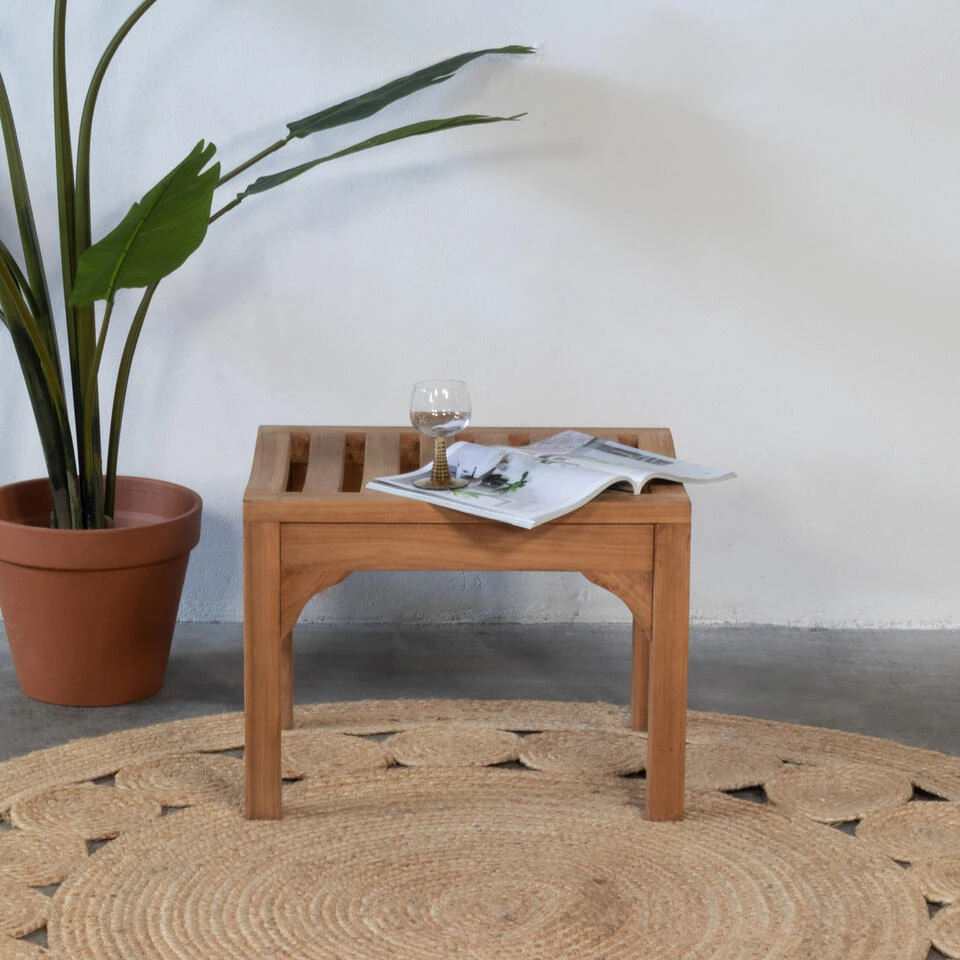 Giga Meubel Tuinbankje Teakhout - Naturel - 60cm - Bankje Madison 4 Giga Meubel Tuinbankje Teakhout - Naturel - 60cm - Bankje Madison - Afbeelding 2