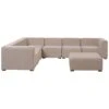 Beliani Loungeset AREZZO - Beige Polyester 1 Beliani Loungeset AREZZO - Beige Polyester -Tuin & Buiten 1000056772