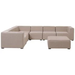 Beliani Loungeset AREZZO - Beige Polyester