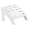 Beliani Voetenbankje ADIRONDACK - Wit Kunsthout -Tuin & Buiten 1000069780