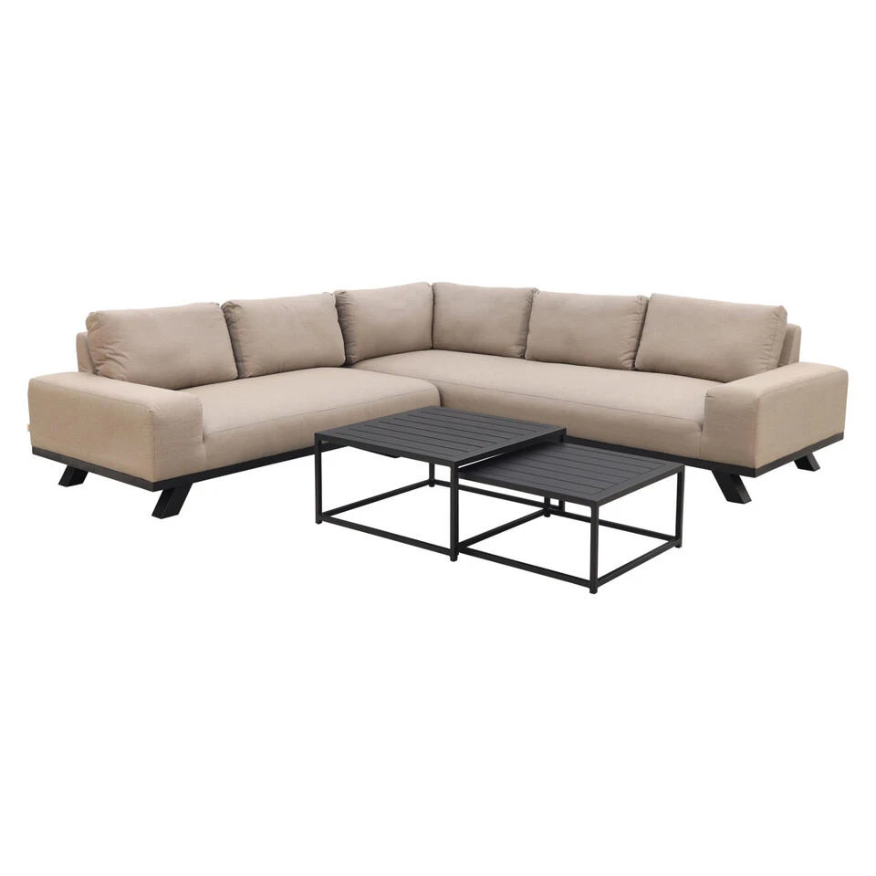 VDG Barcelona Sunbrella Loungeset - Taupe 4 VDG Barcelona Sunbrella Loungeset - Taupe - Afbeelding 2