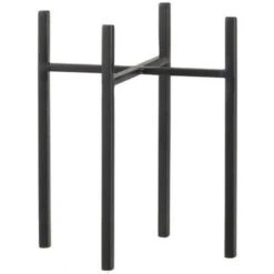 Mica Decorations Plantenstandaard - Verhoger - Zwart - H25 X B14 Cm