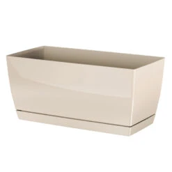 Prosperplast Bloempot - Kunststof - Creme-beige - 29 X 14 X 13,6 Cm