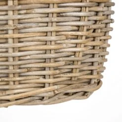 Mica Decorations Marcia Plantenmand Muurhanger - Set Van 2 - Rotan -Tuin & Buiten 1000077540 0103