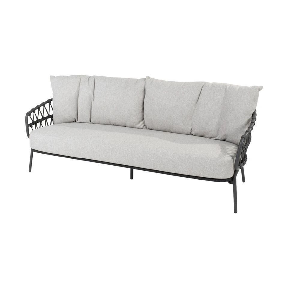 4 Seasons Calpi - 3-zits Loungebank - Antraciet 3 4 Seasons Calpi - 3-zits Loungebank - Antraciet