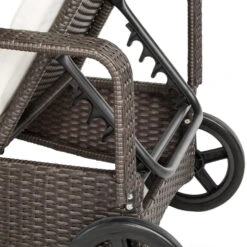 Tectake - Wicker Ligbed – Oudbruin - Afmetingen 200 X 70 X 33 Cm 9 Tectake - Wicker Ligbed – Oudbruin - Afmetingen 200 X 70 X 33 Cm -Tuin & Buiten 1000077838 0103