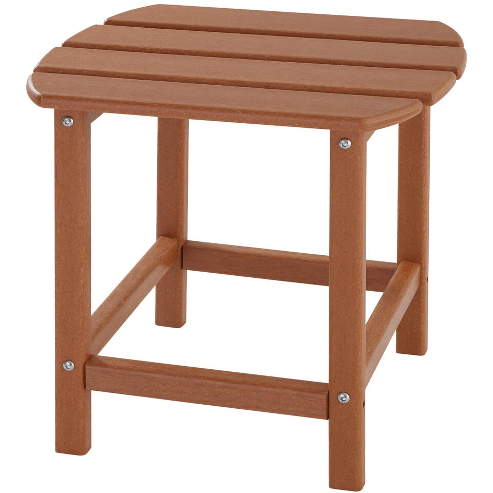 Tectake - Tuinstoel Janis Met Tafel - Houtlook - Bruin 6 Tectake - Tuinstoel Janis Met Tafel - Houtlook - Bruin - Afbeelding 4