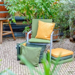 Madison - Bankkussen 110x48 - Goud - Gold Recycled Canvas -Tuin & Buiten 1000081734 0103