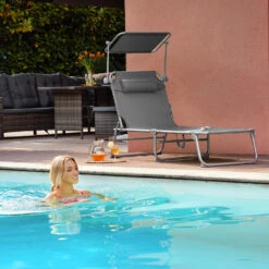 Tectake - Zonnestoel Chloe - Set Van 2 Ligbedden - Zwart 7 Tectake - Zonnestoel Chloe - Set Van 2 Ligbedden - Zwart -Tuin & Buiten 1000082530 0101