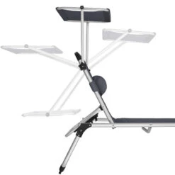 Tectake -ligbed Lorella - Aluminium- Incl. Verwisselbaar Hoofdkussen-grijs -Tuin & Buiten 1000082533 0103