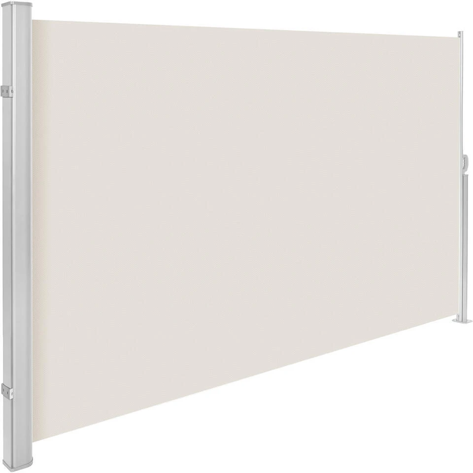 Tectake - Uittrekbaar Aluminium Windscherm Tuinscherm 180 X 300 Cm Beige 3 Tectake - Uittrekbaar Aluminium Windscherm Tuinscherm 180 X 300 Cm Beige
