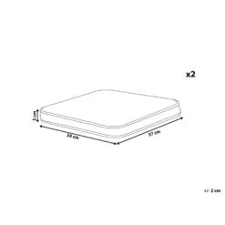 Beliani Zitkussen TERNI - Geel Polyester 8 Beliani Zitkussen TERNI - Geel Polyester -Tuin & Buiten 1000082568 0102