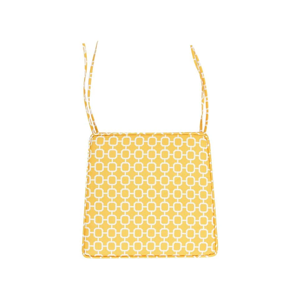 Beliani Zitkussen TERNI - Geel Polyester 6 Beliani Zitkussen TERNI - Geel Polyester - Afbeelding 4