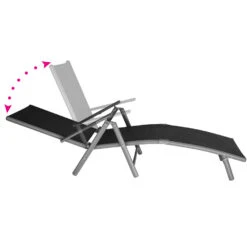 Tectake - Ligbed Marisol - Donkergrijs -Tuin & Buiten 1000086609 0101