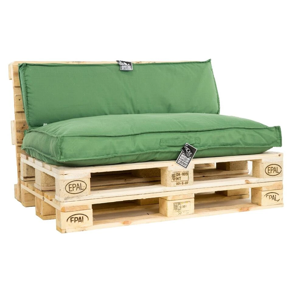 Unique Living Unique Palletkussenset Luanda Groen - 2 Delig 3 Unique Living Unique Palletkussenset Luanda Groen - 2 Delig