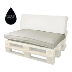 Unique Living Unique Zitkussen Luanda Licht Grijs - 120 X 80 Cm -Tuin & Buiten 1000087194 0101