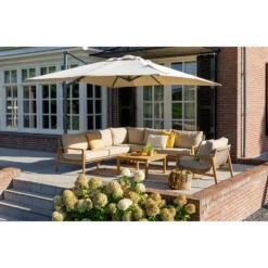 Exotan Parasol Buiten Roma - Aluminium - Zand - 265x300x300 -Tuin & Buiten 1000088234 0103