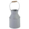 Mega Collections Melkbus - Zink - Lichtgrijs - D13 X H20 Cm -Tuin & Buiten 1000088633
