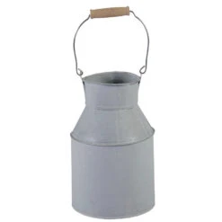 Mega Collections Melkbus - Zink - Lichtgrijs - D13 X H20 Cm