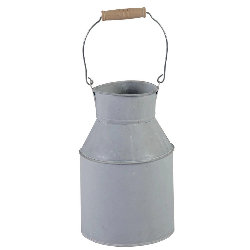 Mega Collections Melkbus - Zink - Lichtgrijs - D13 X H20 Cm 3 Mega Collections Melkbus - Zink - Lichtgrijs - D13 X H20 Cm