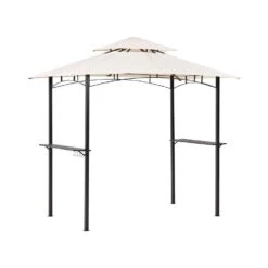 Beliani Tuinpaviljoen NARO - Beige Staal