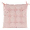 Anna's Collection Stoelkussen Gewatteerd - Licht Roze - 38 X 38 Cm