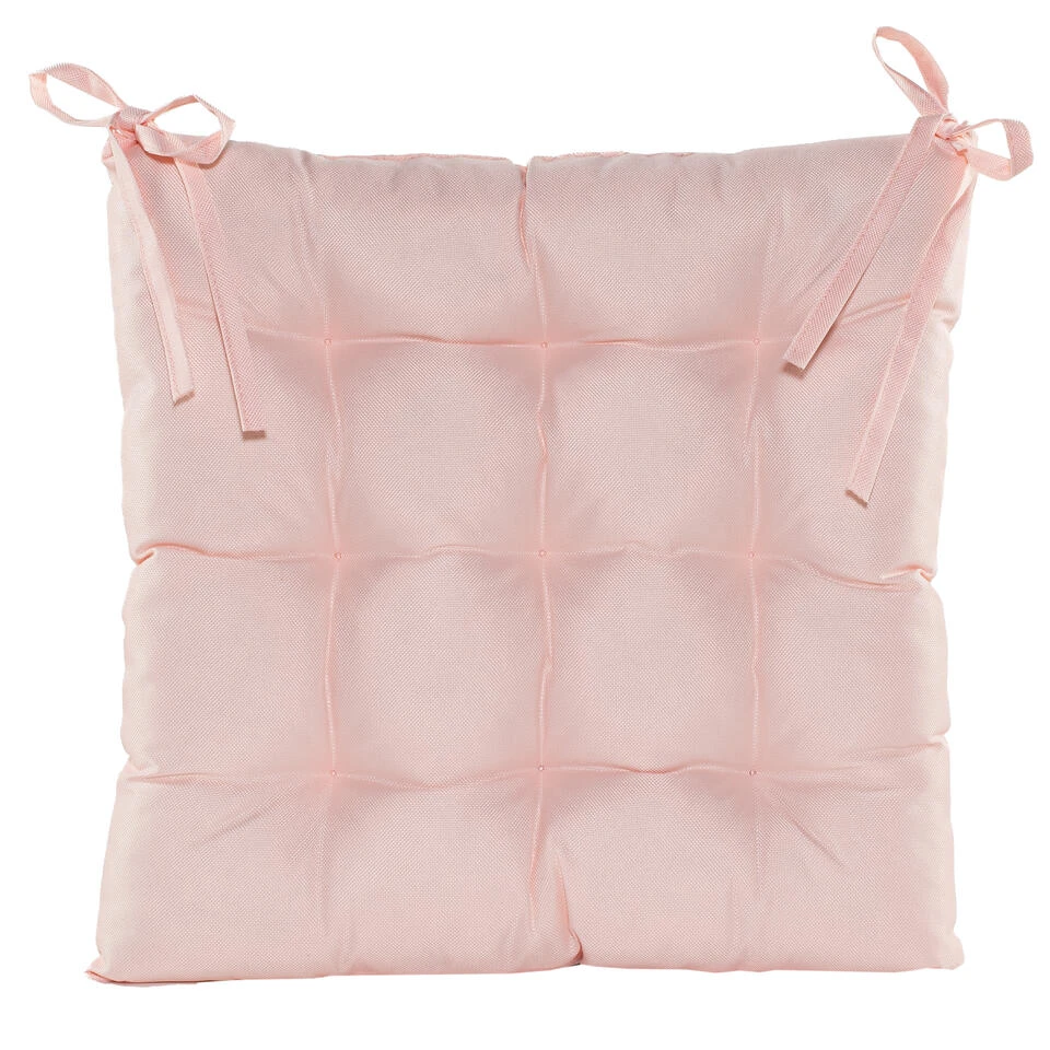 Anna's Collection Stoelkussen Gewatteerd - Licht Roze - 38 X 38 Cm 3 Anna's Collection Stoelkussen Gewatteerd - Licht Roze - 38 X 38 Cm