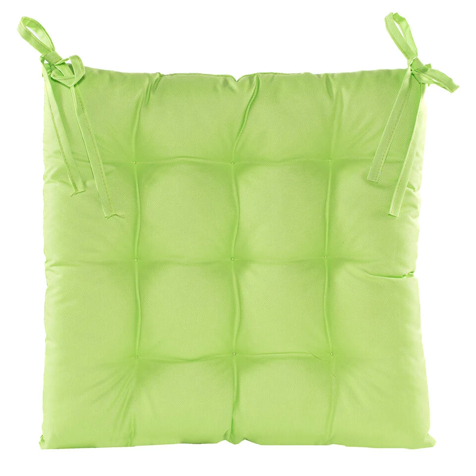 Anna's Collection Stoelkussen Gewatteerd - Groen - 38 X 38 Cm 3 Anna's Collection Stoelkussen Gewatteerd - Groen - 38 X 38 Cm