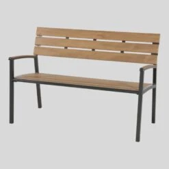 Arezzo Tuinbank 120cm - Hout - Bruin -Tuin & Buiten 1000091506 0101