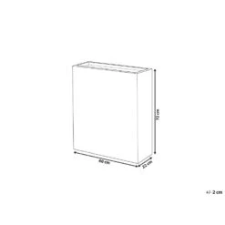 Beliani Plantenbak Voor Buiten THIMENA - Zwart Klei-vezelmengsel -Tuin & Buiten 1000092447 0102