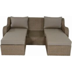 Pandora Loungeset / - Glas - Bruin 9 Pandora Loungeset / - Glas - Bruin -Tuin & Buiten 1000094354 0104