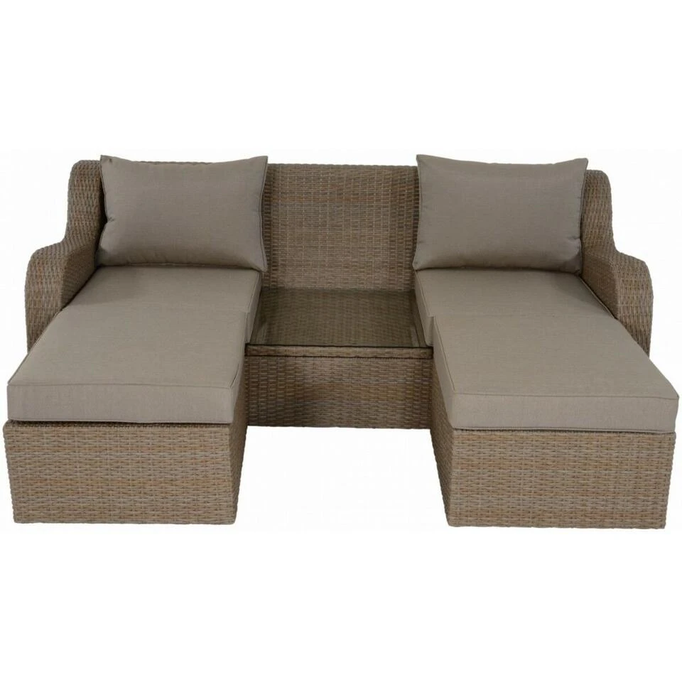 Pandora Loungeset / - Glas - Bruin 6 Pandora Loungeset / - Glas - Bruin - Afbeelding 4