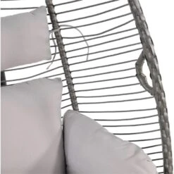 Rope Hangstoel - Wicker - Grijs -Tuin & Buiten 1000094364 0103
