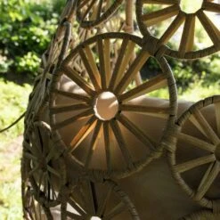 Flower Hangstoel Naturel - Wicker - Bruin -Tuin & Buiten 1000094365 0103