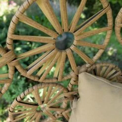 Flower Hangstoel Naturel - Wicker - Bruin -Tuin & Buiten 1000094365 0104