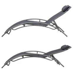 Happy Garden Zonnebedden GALAPAGOS - Grijs - Aluminium 7 Happy Garden Zonnebedden GALAPAGOS - Grijs - Aluminium -Tuin & Buiten 1000094857 0102