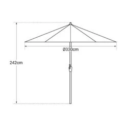 Happy Garden Schaduwzeilen HAPUNA - Beige - Aluminium -Tuin & Buiten 1000094926 0104