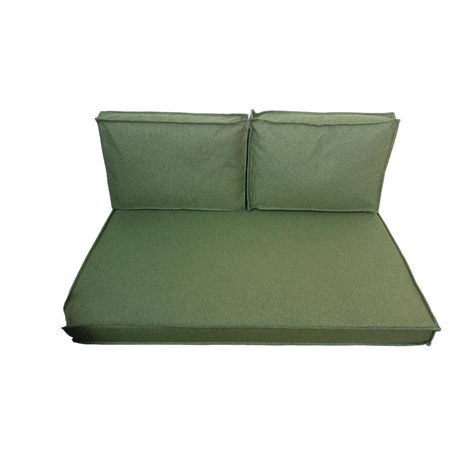 2L Home&Garden Palletkussenset ''Solid'' Olijf 120x80cm 3-delige Set 4 2L Home&Garden Palletkussenset ''Solid'' Olijf 120x80cm 3-delige Set - Afbeelding 2