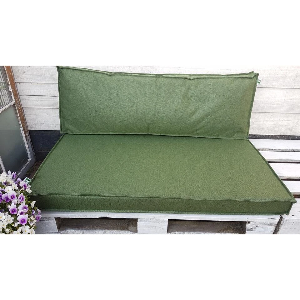 2L Home&Garden Palletkussen ''Solid'' Olijf 120x80cm 5 2L Home&Garden Palletkussen ''Solid'' Olijf 120x80cm - Afbeelding 3