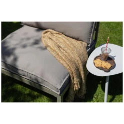 WOOOD Zit-/Rugkussen Victor - Polyester - Zand - Set Van 2 -Tuin & Buiten 1000098539 0102