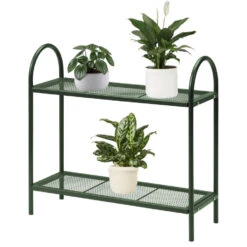 Pro Garden Plantenrek - Groen - Metaal - Opvouwbaar - 60 X 22 X 58 Cm -Tuin & Buiten 1000099249 0101