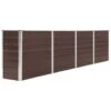 VidaXL Plantenbak Verhoogd 320x40x77 Cm Gegalvaniseerd Staal Bruin -Tuin & Buiten 1185947360