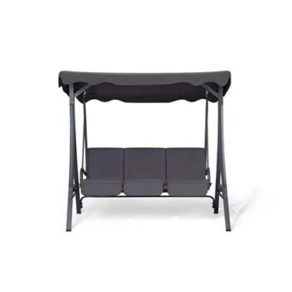 Beliani Schommelbank GARBO - Grijs Polyester 6 Beliani Schommelbank GARBO - Grijs Polyester - Afbeelding 4