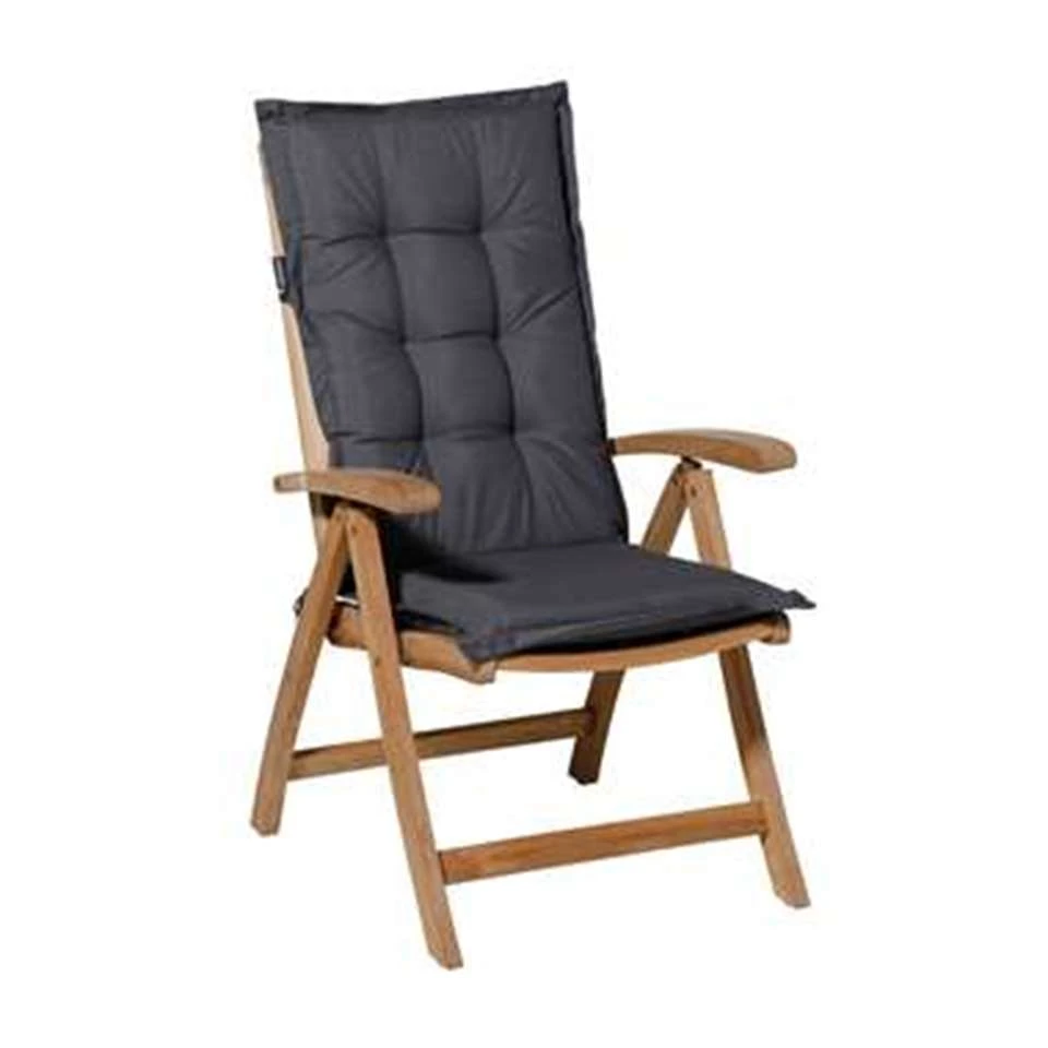 Madison Tuinstoelkussen Lage Rug Outdoor Panama Grijs 4 Madison Tuinstoelkussen Lage Rug Outdoor Panama Grijs - Afbeelding 2